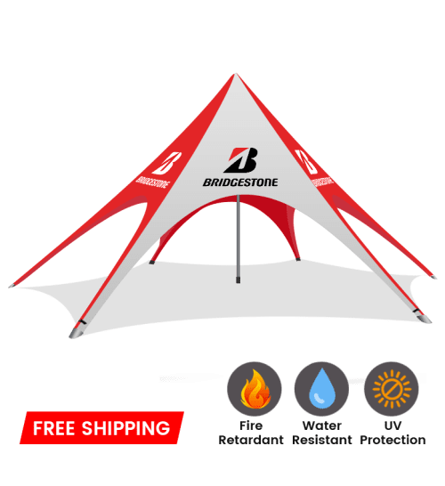 14m Custom Printed Star-shade tent
