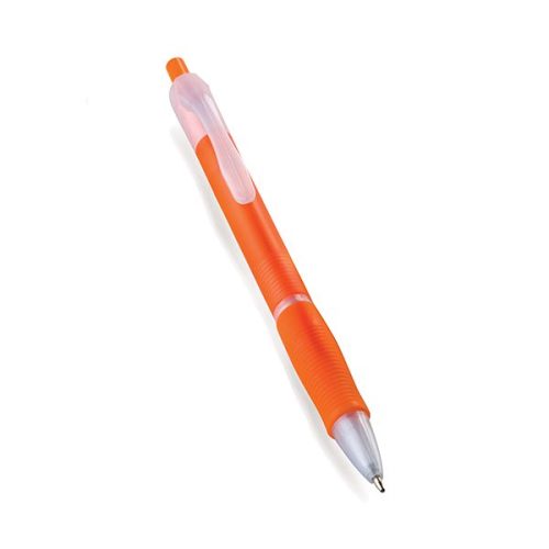 Orange Grippy Ballpoint Pen