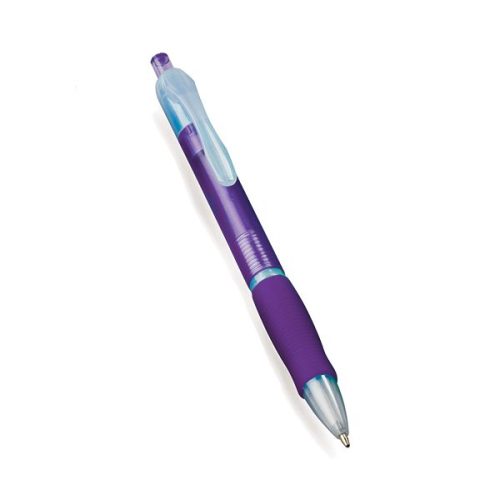 Purple Grippy Ballpoint Pen