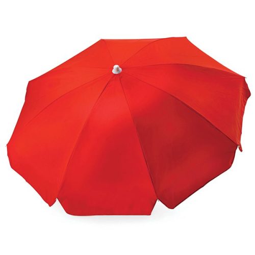 Red 8 Panel Beach Umbrella - Custom Branded Corporate Gifts