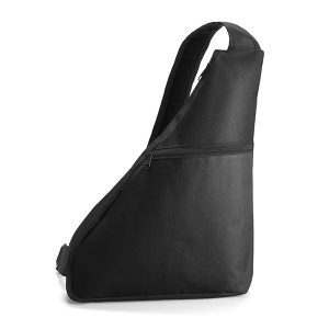Black Triangular Shoulder Bag