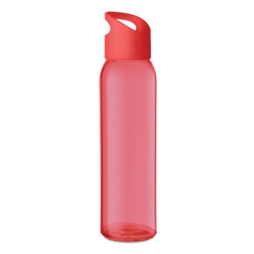 Red Praga Glass Bottle
