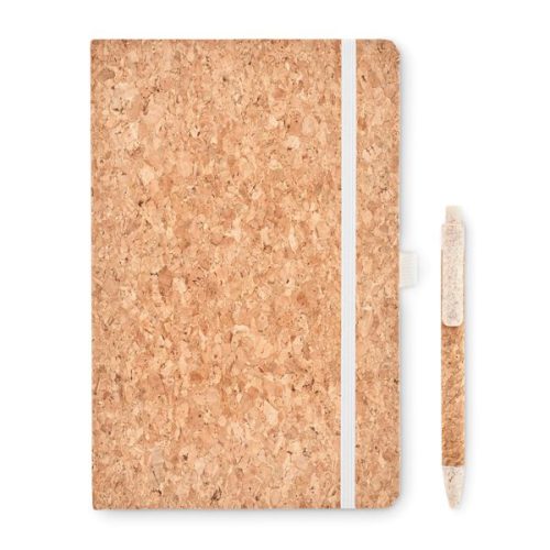 Beige Cork Notebook Set