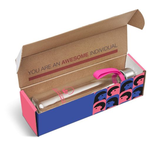 Pink Loopy Bottle in Megan Custom Gift Box