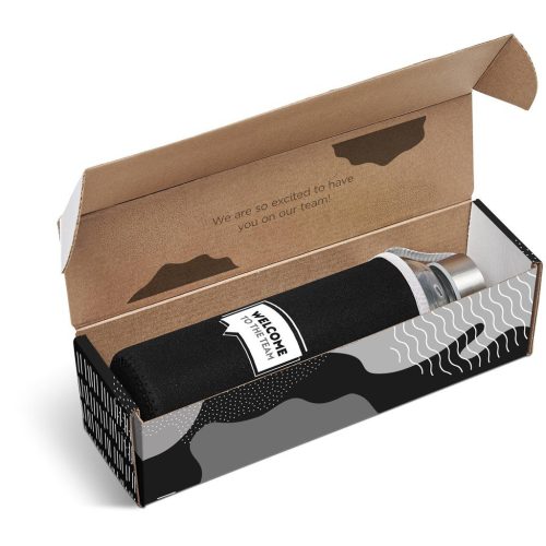 Black Neo Bottle in Megan Custom Gift Box