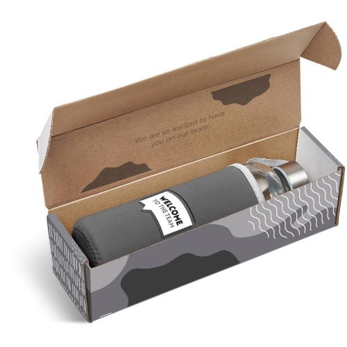 Grey Neo Bottle in Megan Custom Gift Box