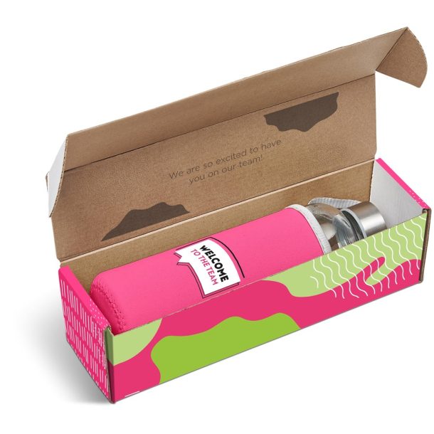 Pink Neo Bottle in Megan Custom Gift Box
