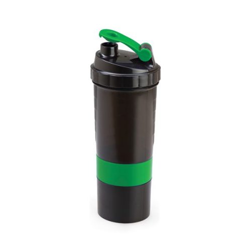 Green Jogger Compartment Lunch Shaker