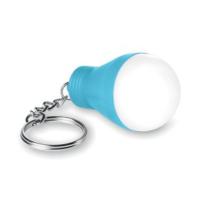 Turquoise Light Bulb Keyring