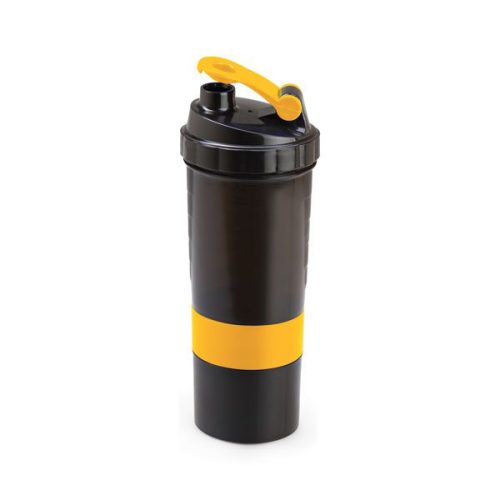Yellow Jogger Compartment Lunch Shaker