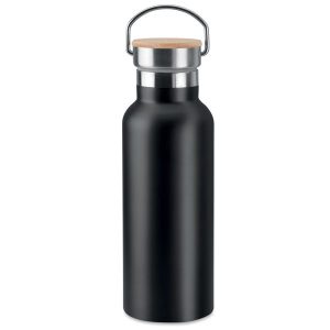 Black Double Wall Stainless Steel Flask