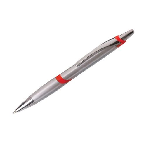 Silver & Red Stargate Ballpoint Pen