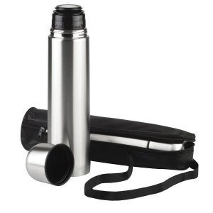 Silver 1L Stainless Steel Flask