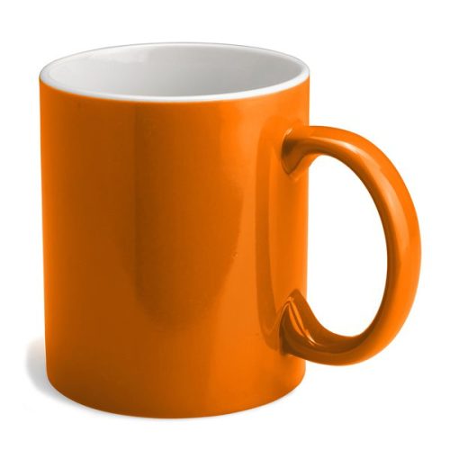 Orange 2 Tone Ceramic Mug - Custom Branded Corporate Gifts