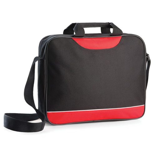 Black & Red Shorewood Document Bag - Custom Branded Corporate Gifts