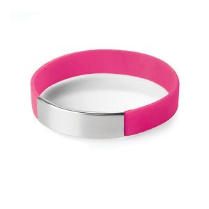 Pink Silicone Wrist Band