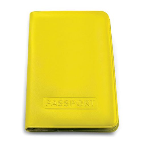 Yellow Budget Passport Holder - Custom Branded Corporate Gifts