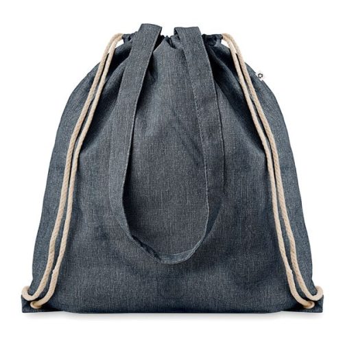 Navy Cotton String & Shopper Bag