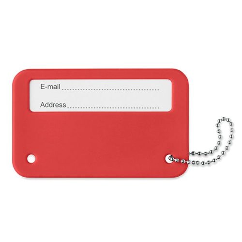 Red Travel Identity Tag