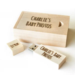 Wooden Personalised USB Flash Drives