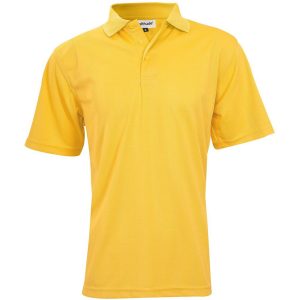 Mens Barcelona Golf Shirt  - Yellow- Yellow