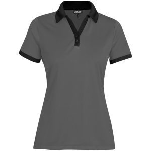 Ladies Bridgewater Golf Shirt  - Black- Black