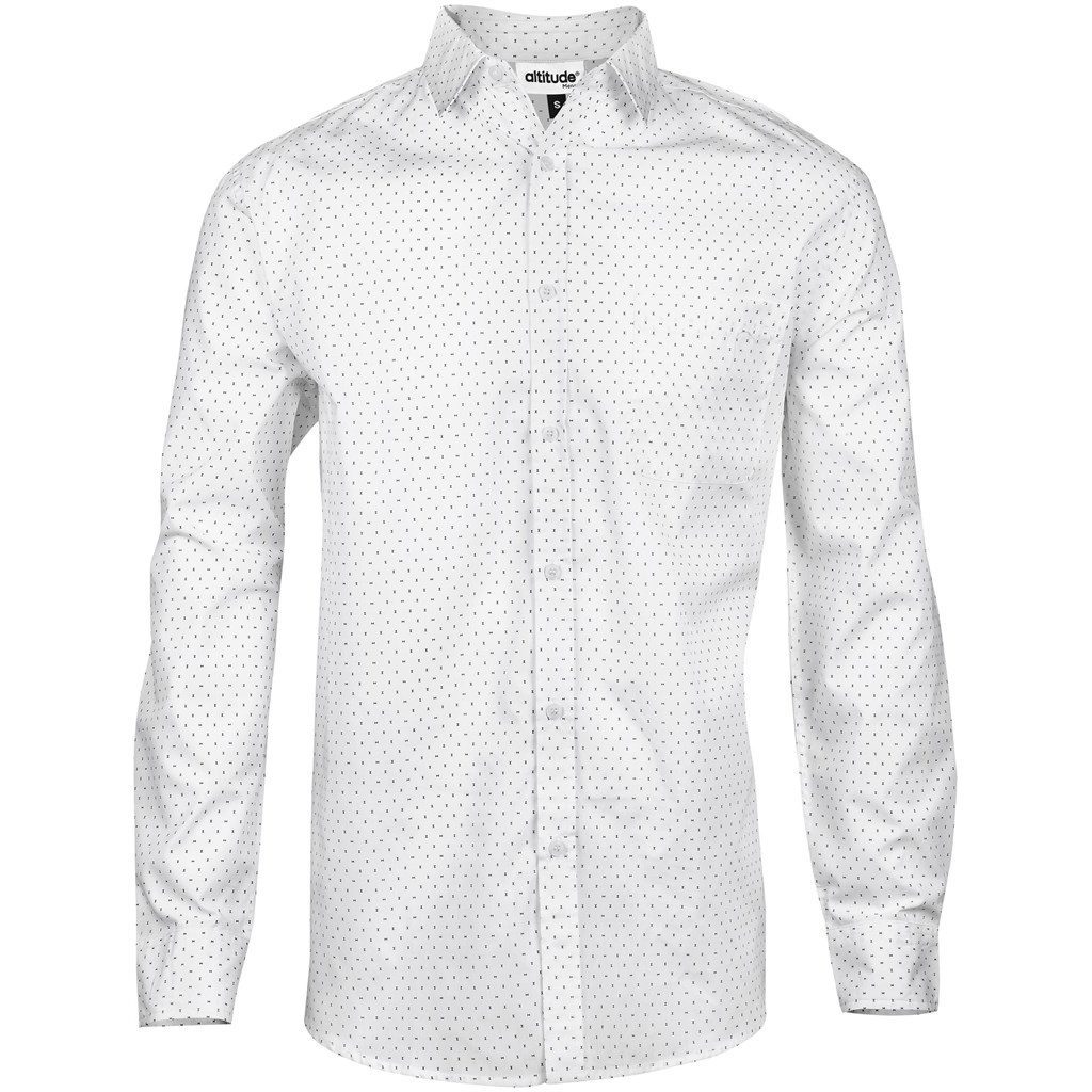 White Mens Long Sleeve Duke Shirt - White