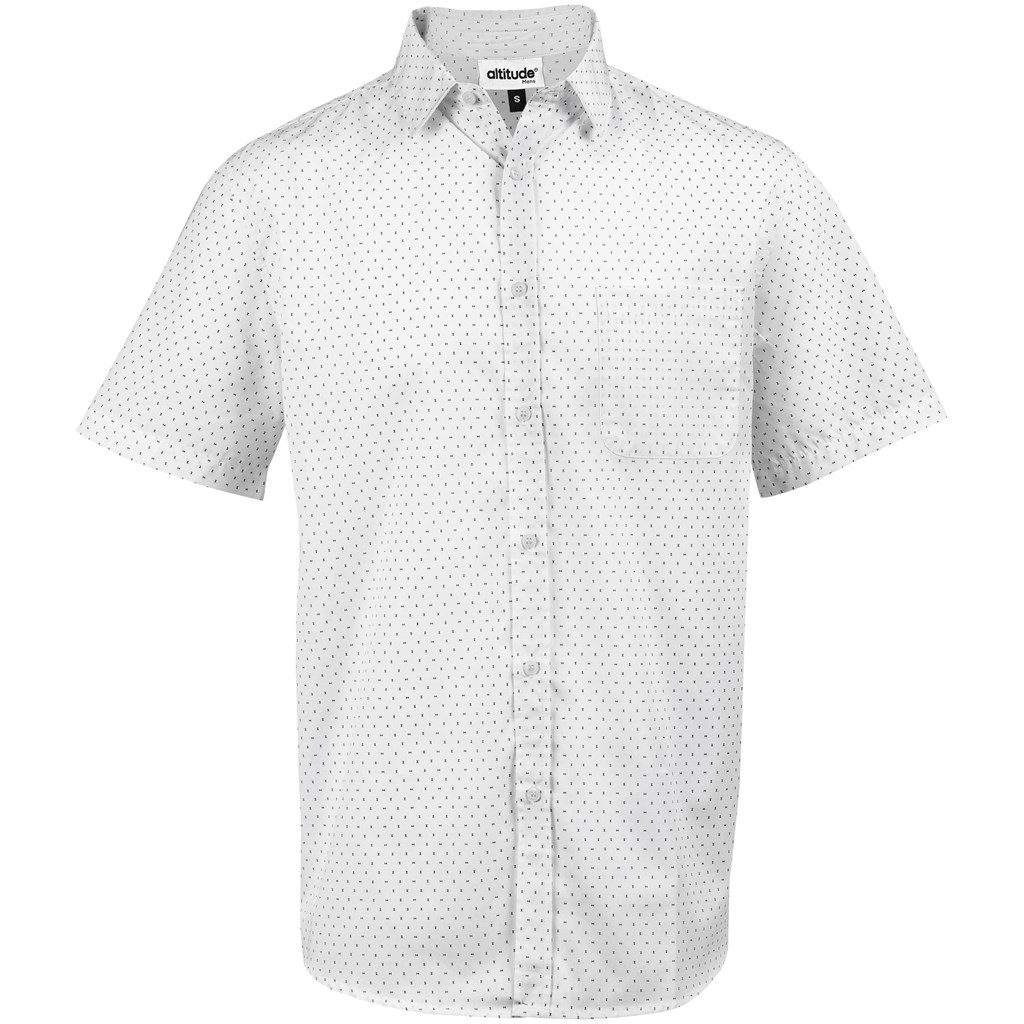 White Mens Short Sleeve Duke Shirt - White