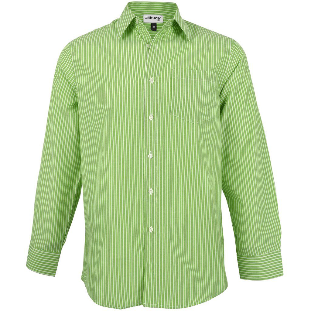 Mens Long Sleeve Drew Shirt  - Lime- Lime