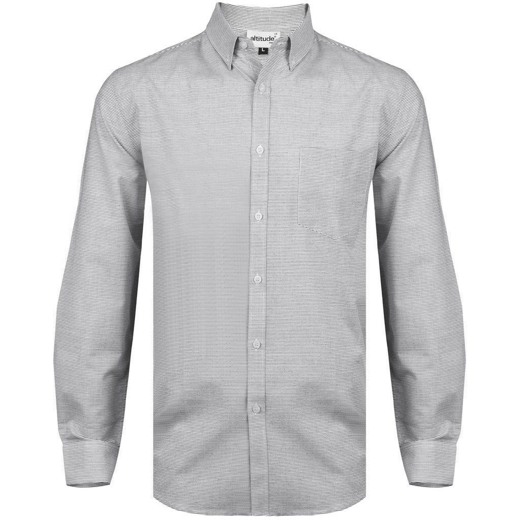 Grey Mens Long Sleeve Earl Shirt - Grey