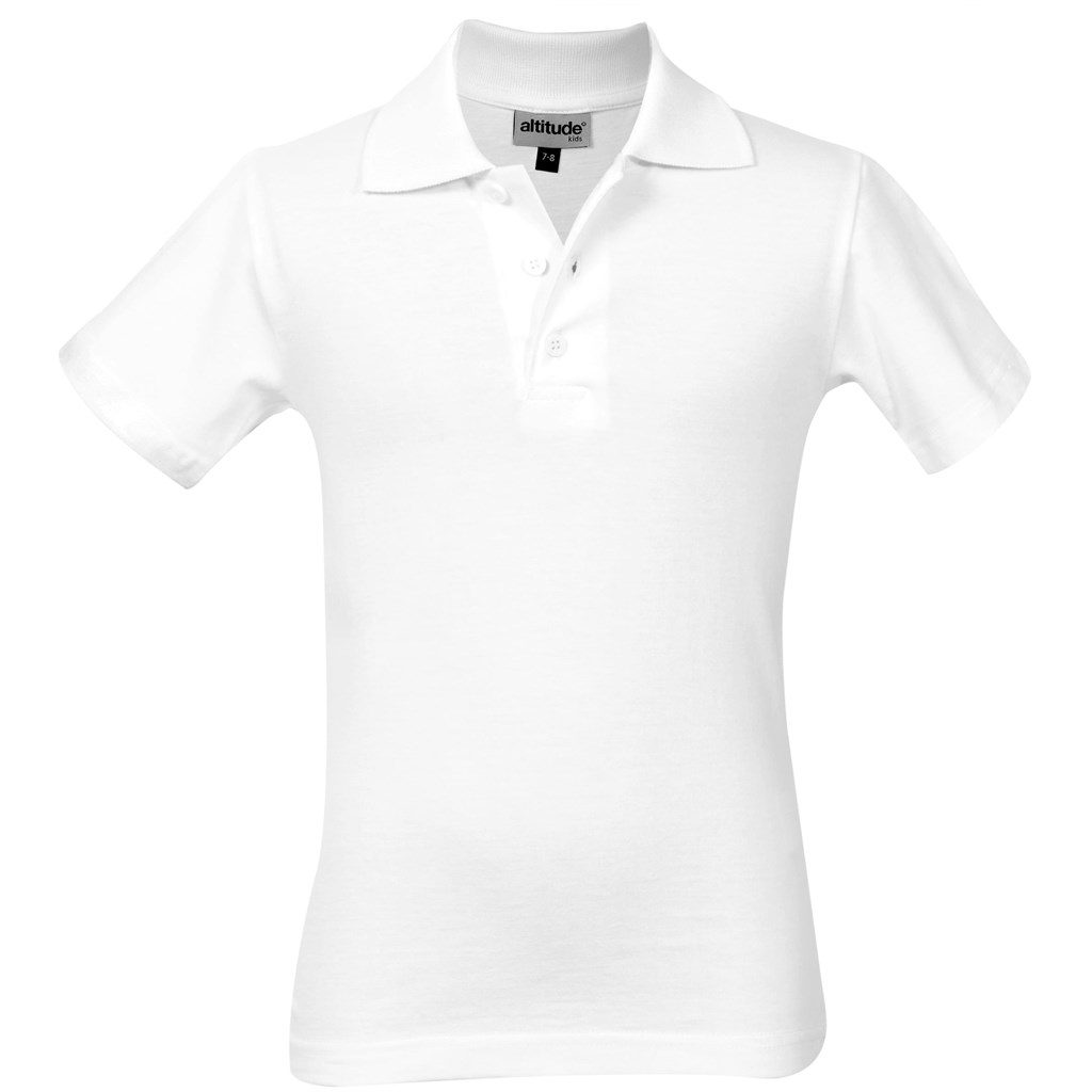 Kids Michigan Golf Shirt  - White- White