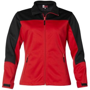Ladies Attica Softshell Jacket  - Red- Red