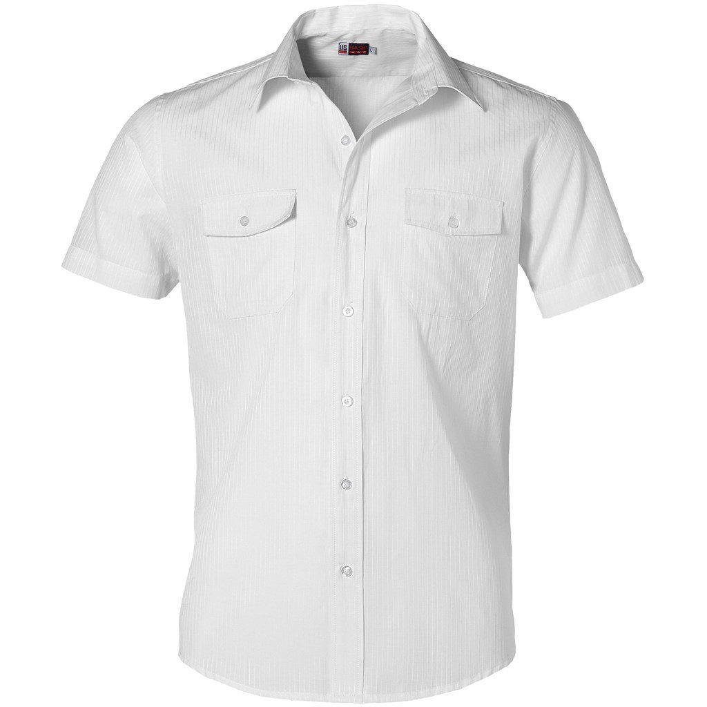Mens Short Sleeve Bayport Shirt  - White- White
