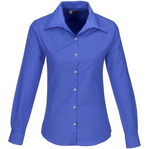 Ladies Long Sleeve Aspen Shirt - New Blue- New Blue