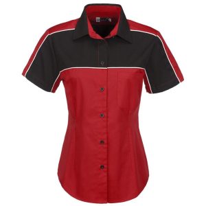 Ladies Daytona Pitt Shirt  - Red- Red