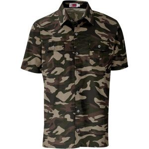 Mens Short Sleeve Wildstone Shirt - Camouflage- Camo