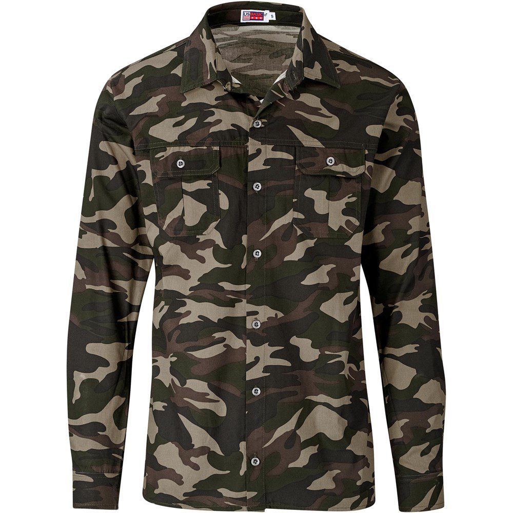 Mens Long Sleeve Wildstone Shirt - Camouflage | Corporate Gifts ...