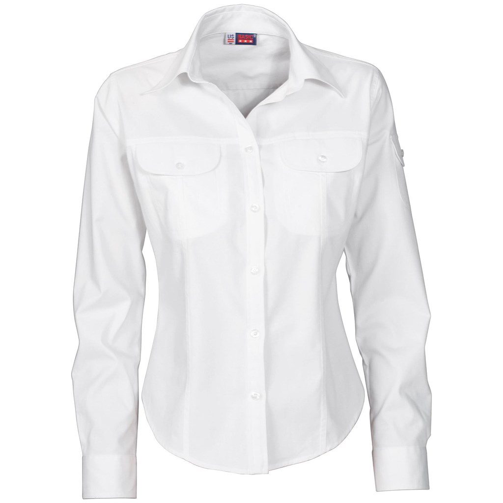 Ladies Long Sleeve Phoenix Shirt  - White- White