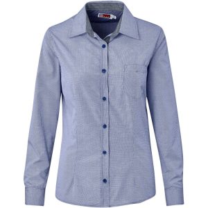 Ladies Long Sleeve Coventry Shirt - Royal Blue- Royal Blue