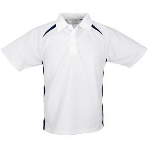 Mens Splice Golf Shirt - White- White