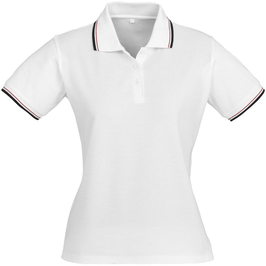 Ladies Cambridge Golf Shirt  - White- White