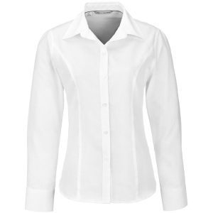 Ladies Long Sleeve Epic Shirt - White- White