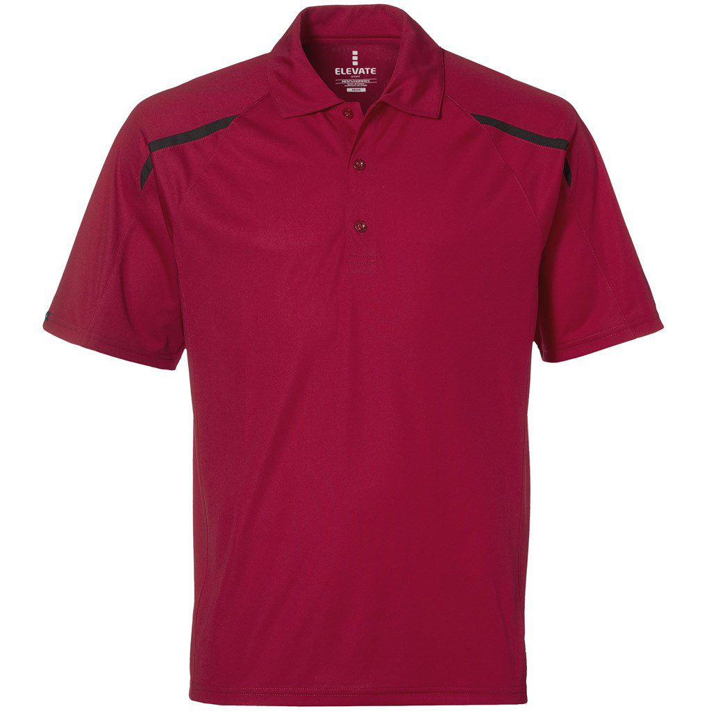 Mens Nyos Golf Shirt  - Red- Red