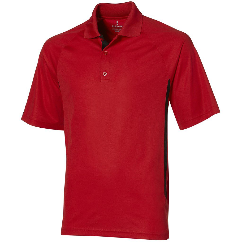 Mens Mitica Golf Shirt  - Red- Red