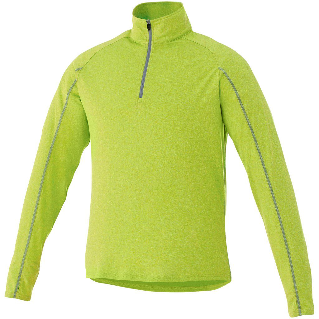Lime Mens Taza 1/4 Zip Sweater  - Lime