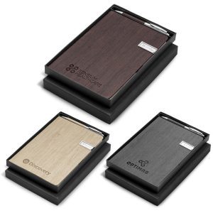 Oakridge USB Notebook & Pen Set - 8GB- Beige
