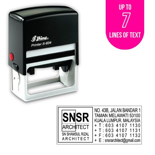 S-834 Self-Inking Custom Stamp