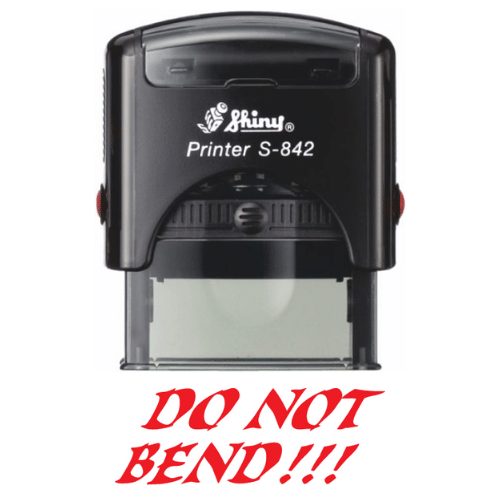 Shiny 38x14mm Stock Stamp - Do Not Bend
