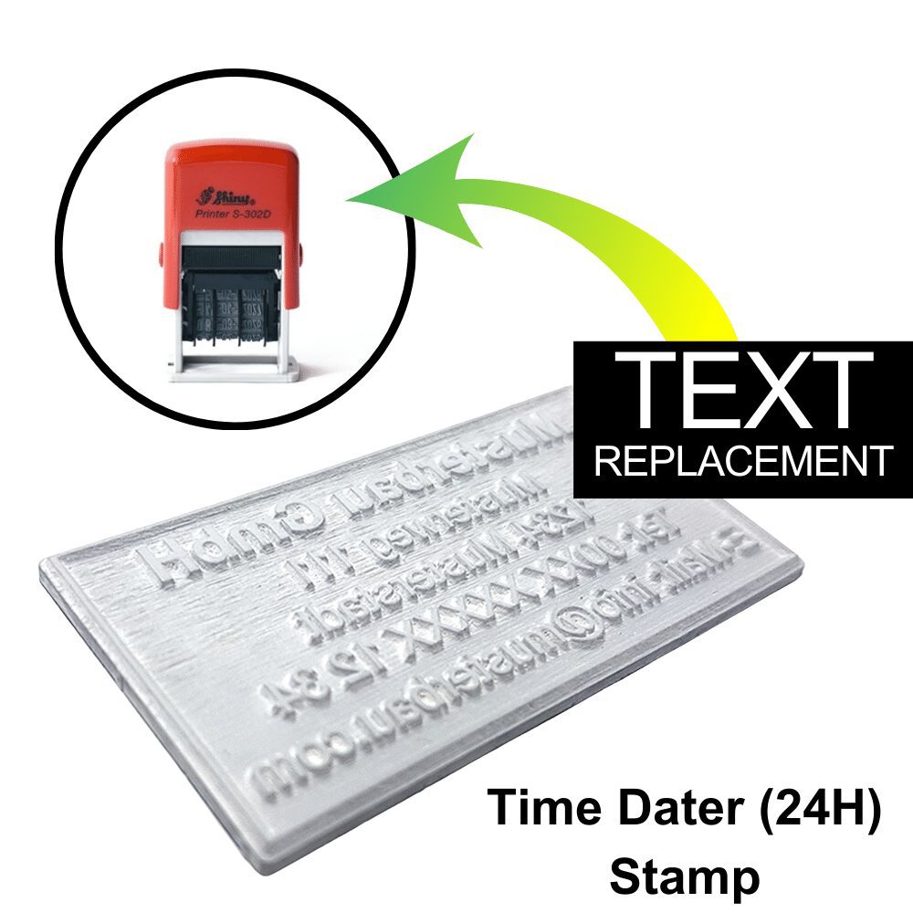 Time Dater (24H) Stamp - Text Replace Only