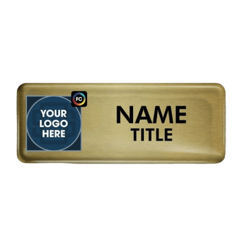 Gold Classic Name Badge